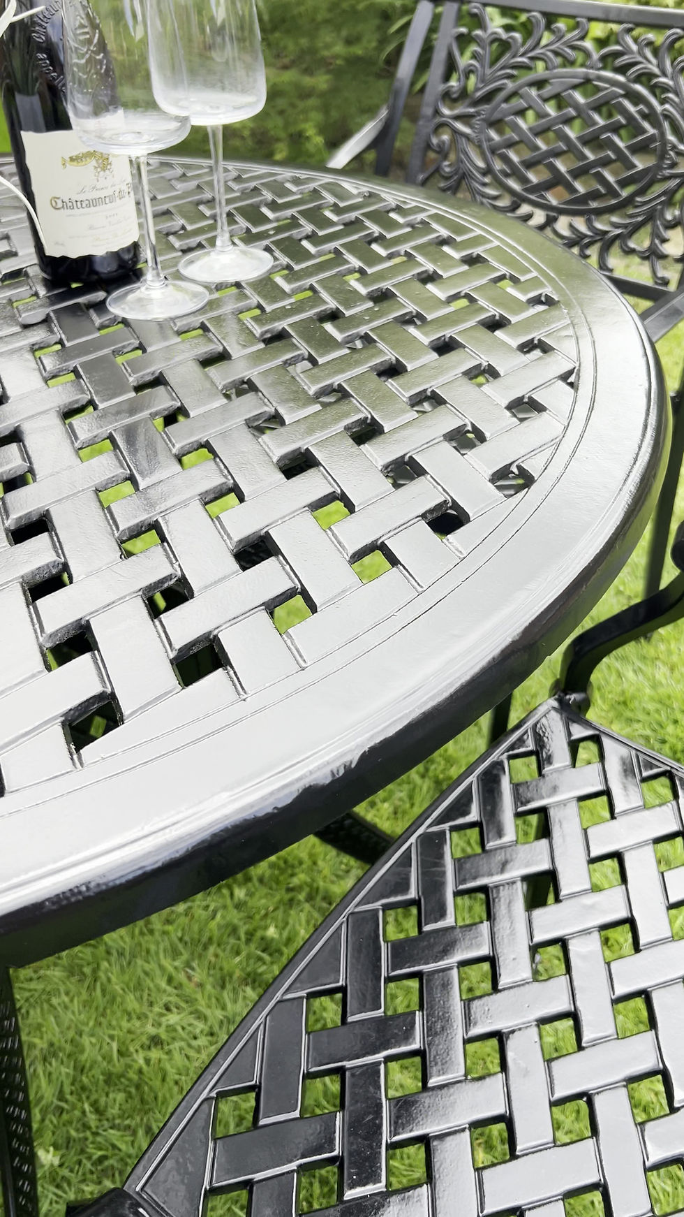 Thumbnail: Patio Set in Black Ornate finish