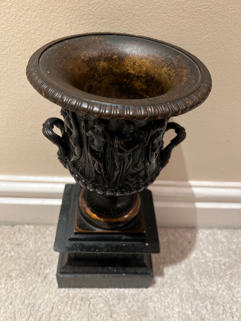Thumbnail: Grand Tour 19th Century Borghese Bronze Urn