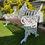 Thumbnail: Coalbrookdale Style Ornate White Garden Bench