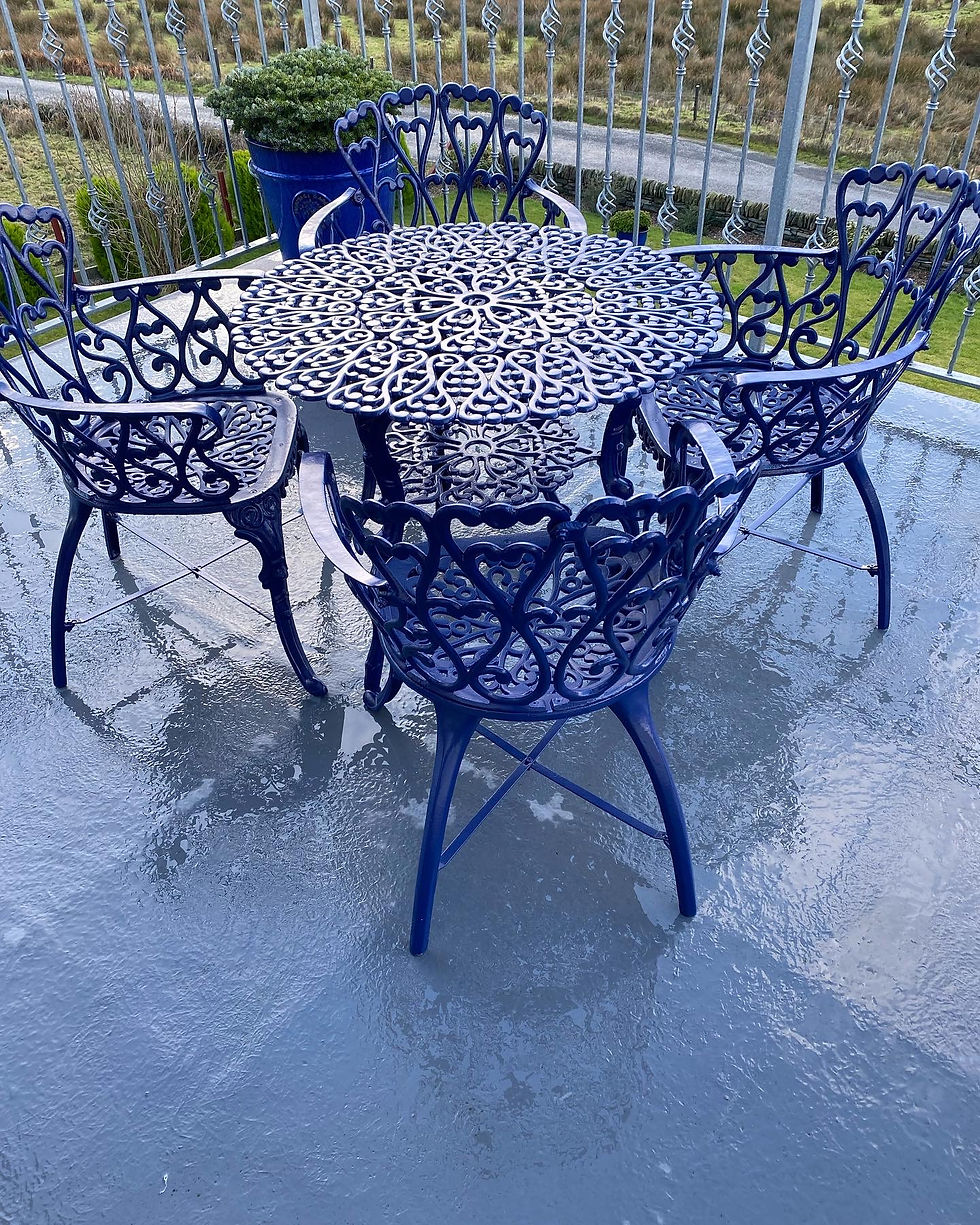Thumbnail: Love Seat Cast Iron Garden Patio Set