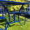 Thumbnail: Midnight Blue Ornate Bench and Chairs