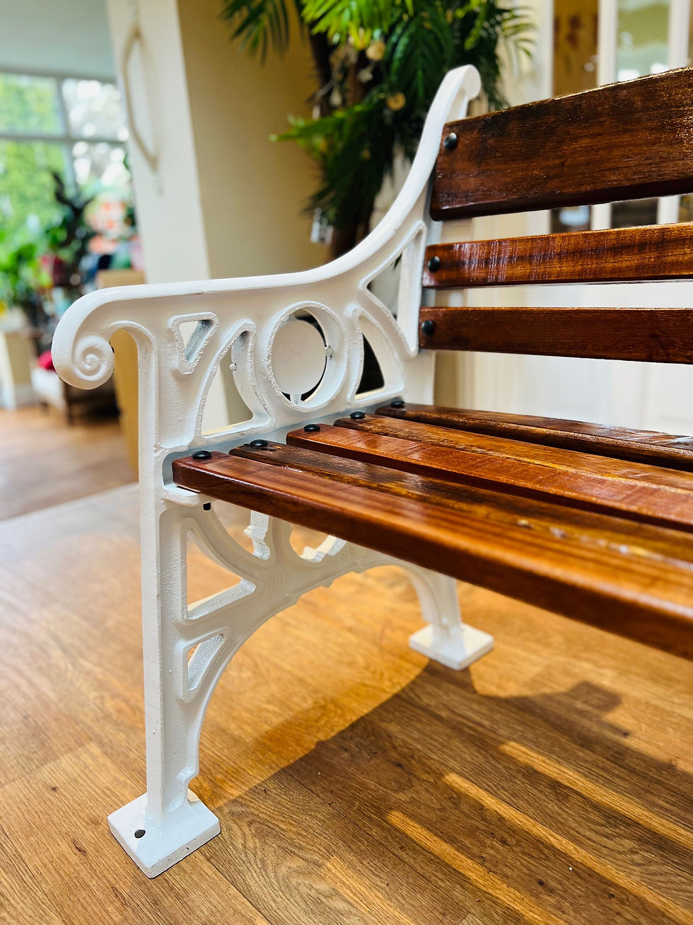 Thumbnail: Heavy Park Bench with Mahogany