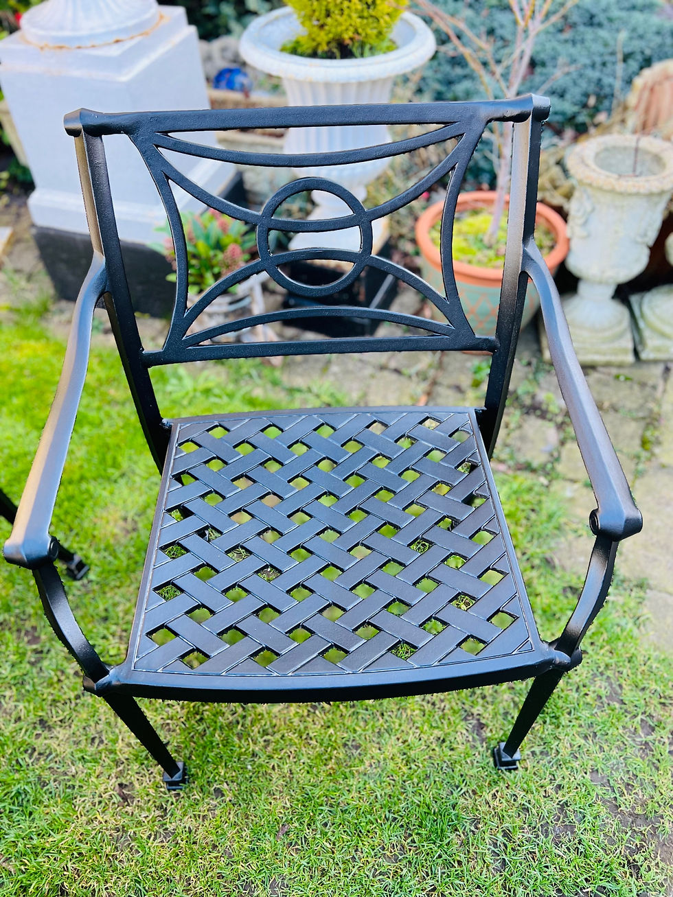 Thumbnail: Six Seater Black Patio Set