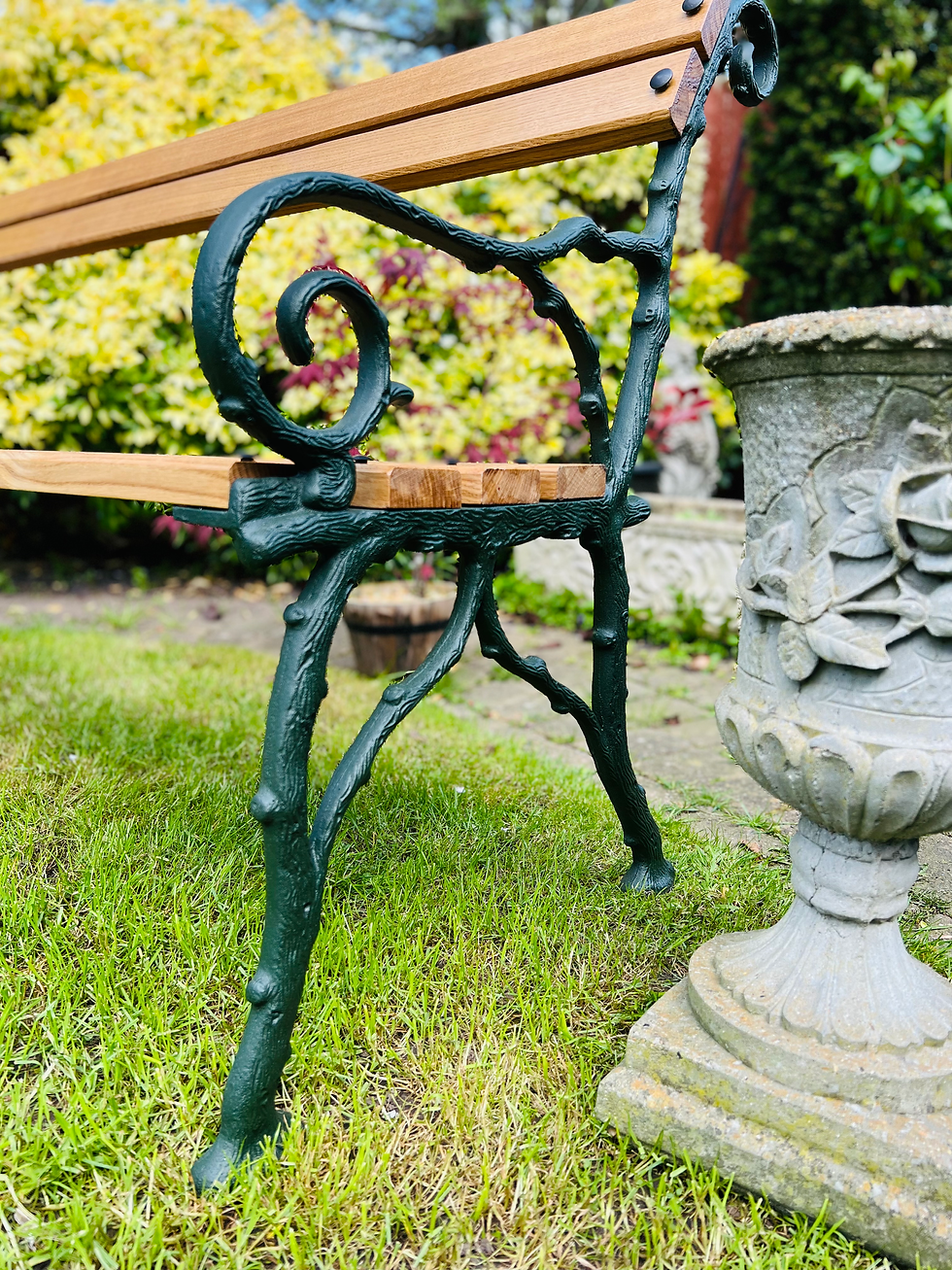 Thumbnail: Cast Iron Twig and Branch Garden Bench