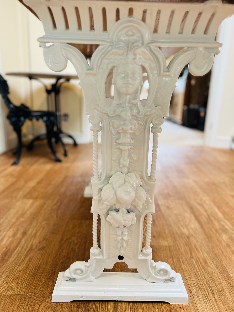 Thumbnail: Copy of Cast Iron and Oak Hall Table