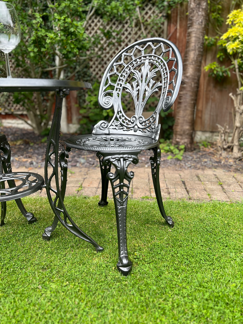 Thumbnail: Anthracite Metallic Patio Set