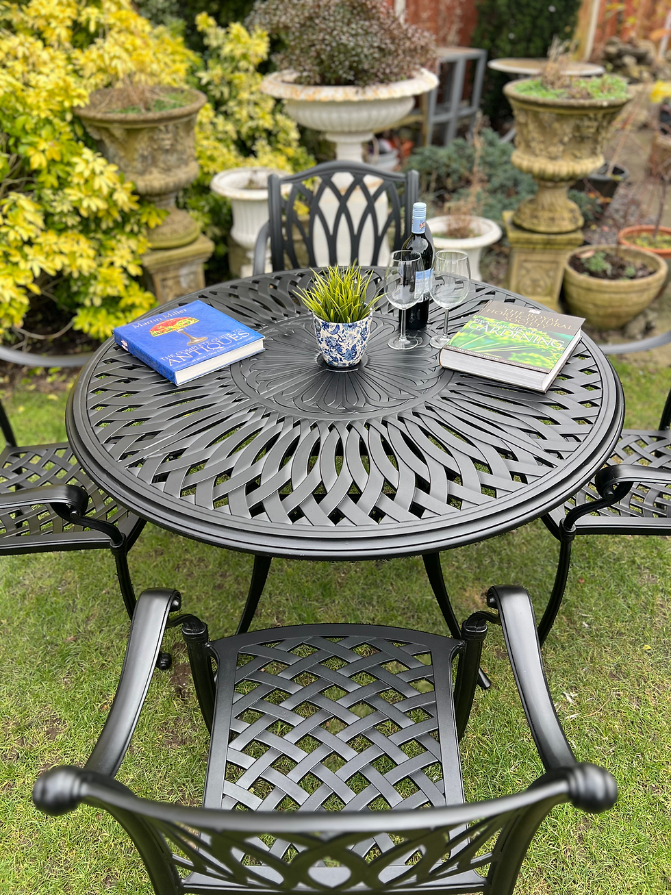 Thumbnail: Patio Set finished in Black