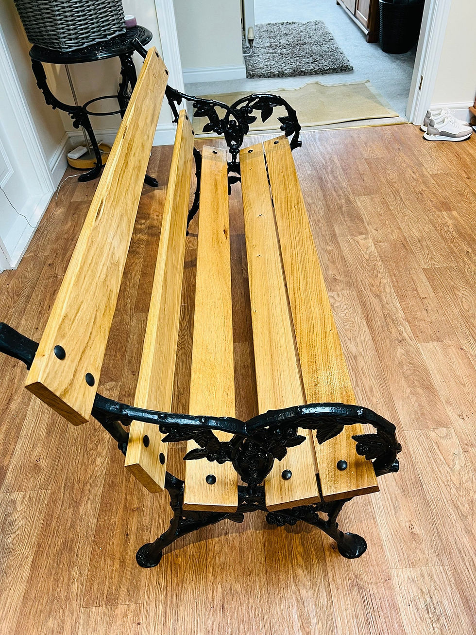 Thumbnail: Victorian Falkirk Blackberries & Brambles Garden Patio Bench Seat Chair