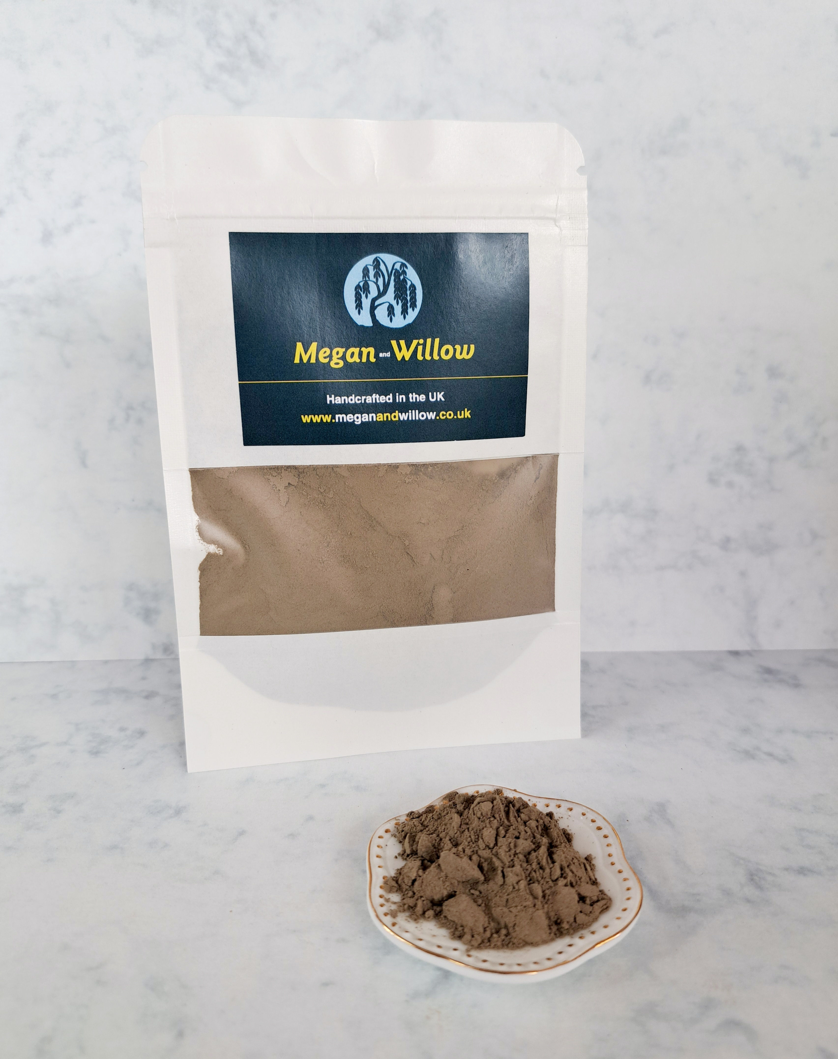 package showing Dead sea mud powder for Face Mask