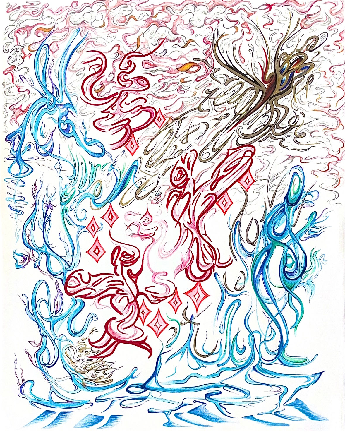 The Ritual of Becoming (Original Sketch)