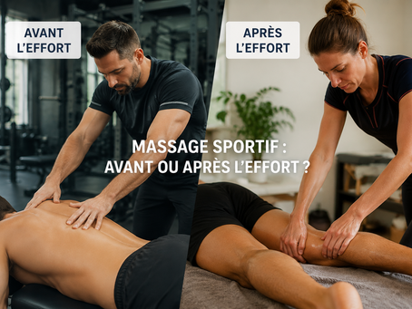 Massage sportif relaxant : avant ou après l'effort ?