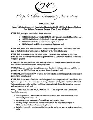 National Gun Violence Awareness Day and Wear Orange Weekend