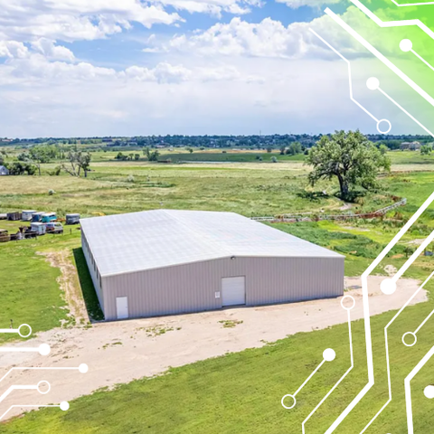 An overhead view of the Wild Life Ranch House