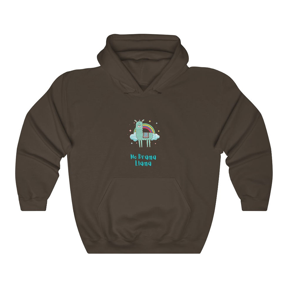 Thumbnail: Women's 'No Drama Llama' Hooded Sweatshirt