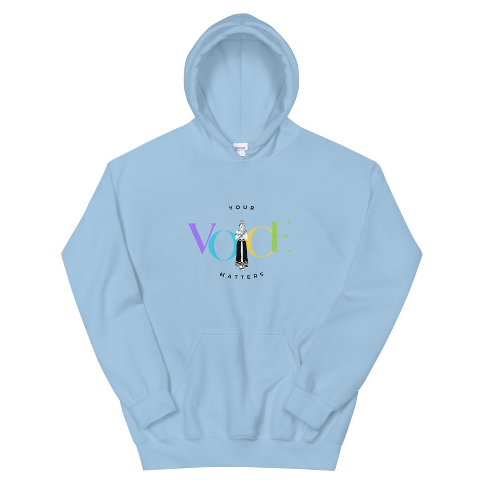 Thumbnail: Women's Cambodia "Your Voice Matters" Hoodie