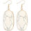 Thumbnail: Natural Oval Stone Earrings