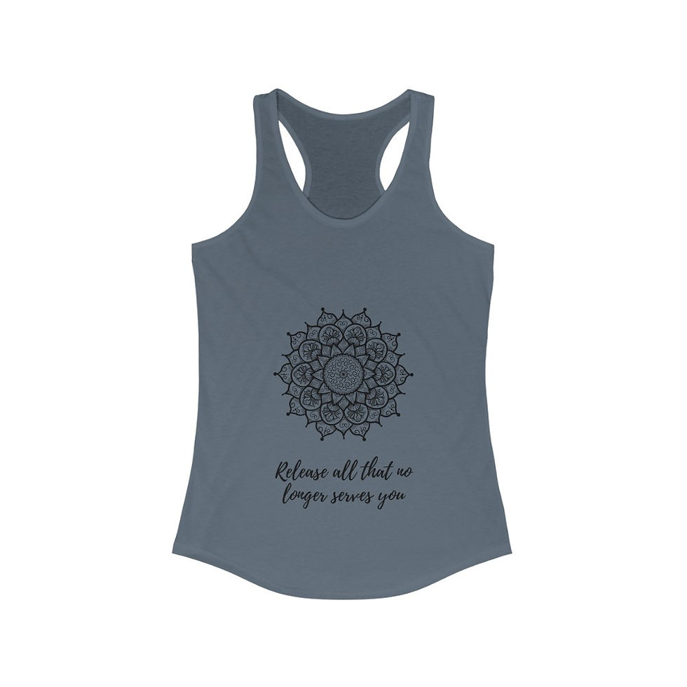 Thumbnail: Women's 'Release All That No Longer Serves You' Racerback Tank