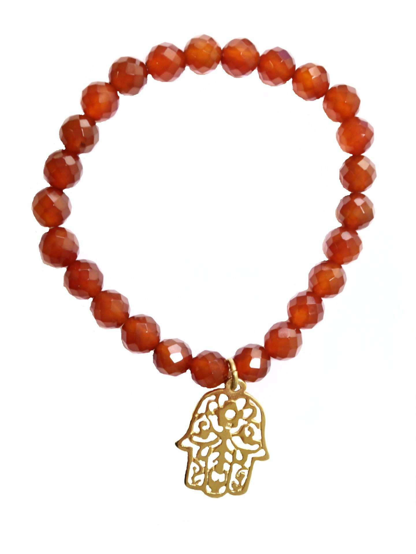 Hamsa Carnelian Bracelet