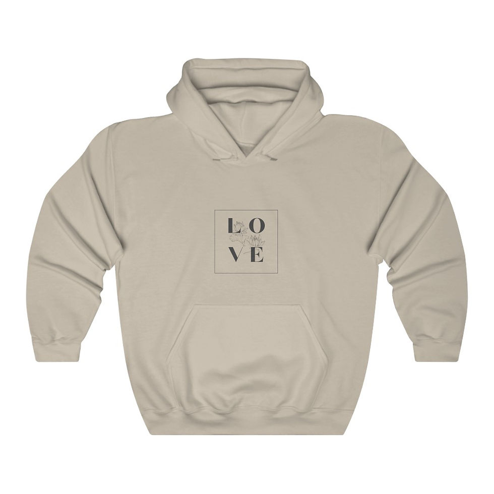 Thumbnail: Women's 'Love' Hooded Sweatshirt
