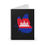Thumbnail: Cambodia Flag Butterfly Spiral Notebook - Ruled Line
