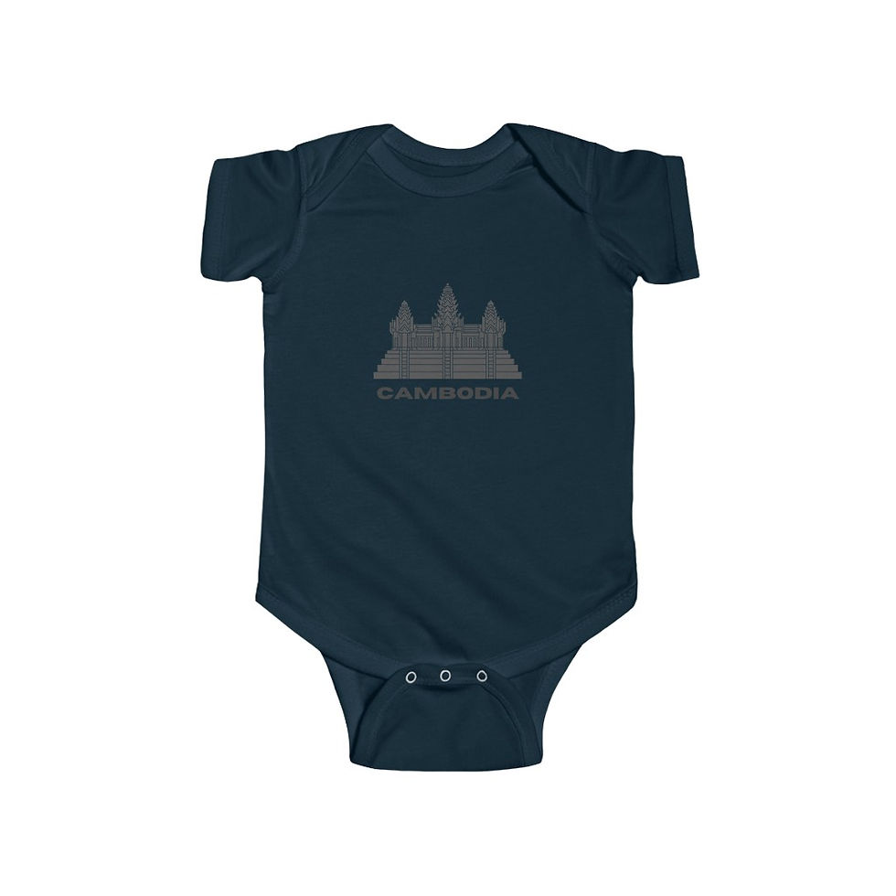 Thumbnail: Infant Cambodia "Angkor Wat" Jersey Bodysuit