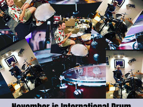 November is International Drum Month! Drum to the beat!π΅π₯πͺπΆ