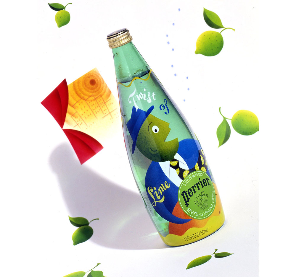 村上隆 × ペリエ (perrier) コラボレーションボトル お知らせ | 株式会社 大香 ― 寄りそえる、香りを。