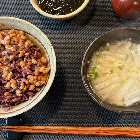 My breakfast has became Japanese lately