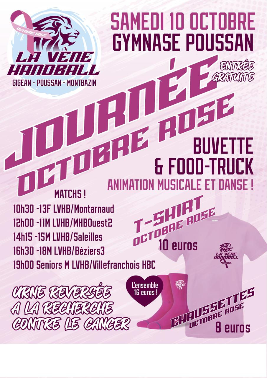 🎀 OCTOBRE ROSE LA VÈNE HANDBALL💗 ENSEMBLE, FAISONS ÉQUIPE POUR UNE CAUSE QUI NOUS TIENT À CŒUR