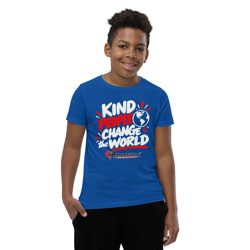 Thumbnail: Kind People Change the World - Youth Short Sleeve T-Shirt