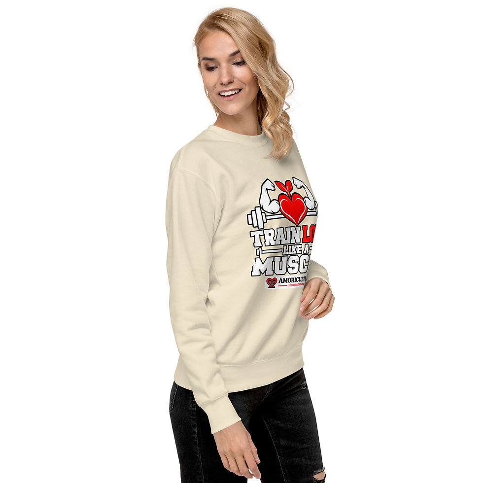 Thumbnail: Train Love Like A Muscle - Unisex Premium Sweatshirt