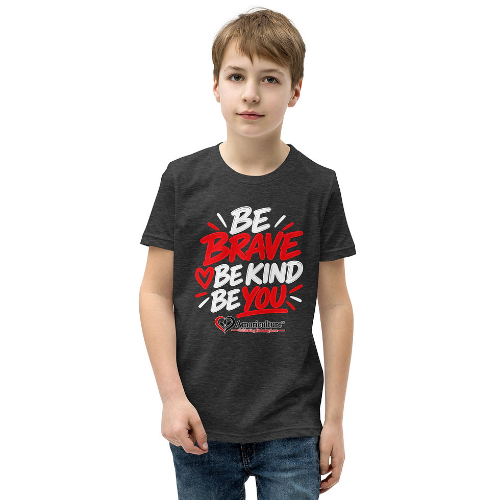 Thumbnail: Be Brave, Be Kind, Be You - Youth Short Sleeve T-Shirt
