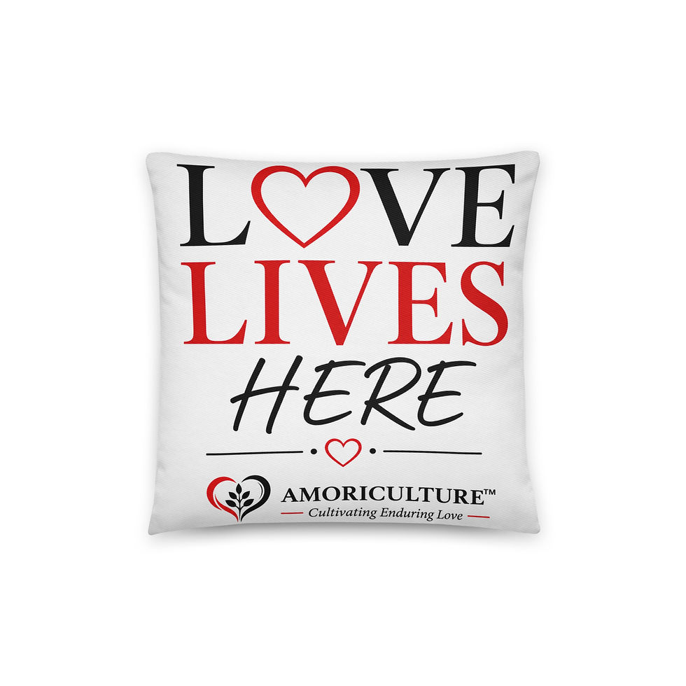 Thumbnail: Love Lives Here - Cotton pillow