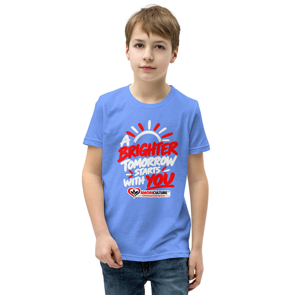 Thumbnail: A Brighter Tomorrow Starts With You - Youth Short Sleeve T-Shirt