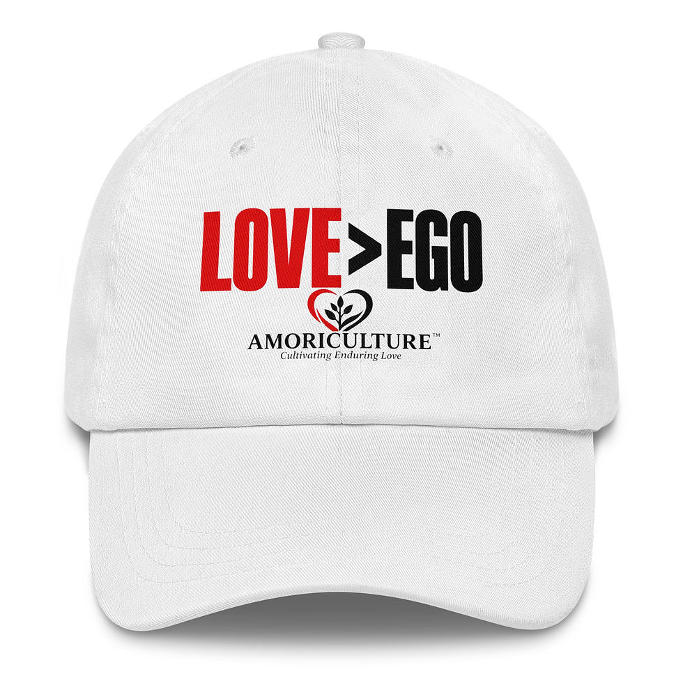 Thumbnail: Love Over Ego - White Dad hat