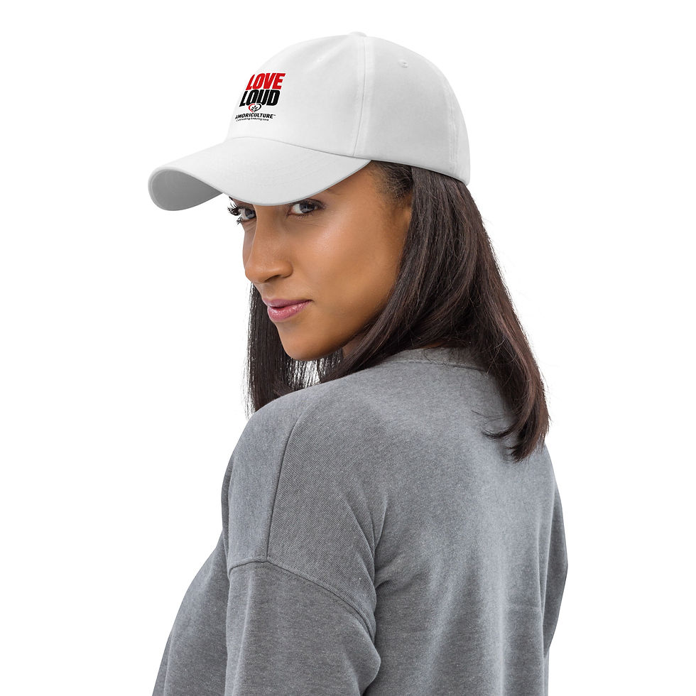 Thumbnail: Love Loud - White Dad hat