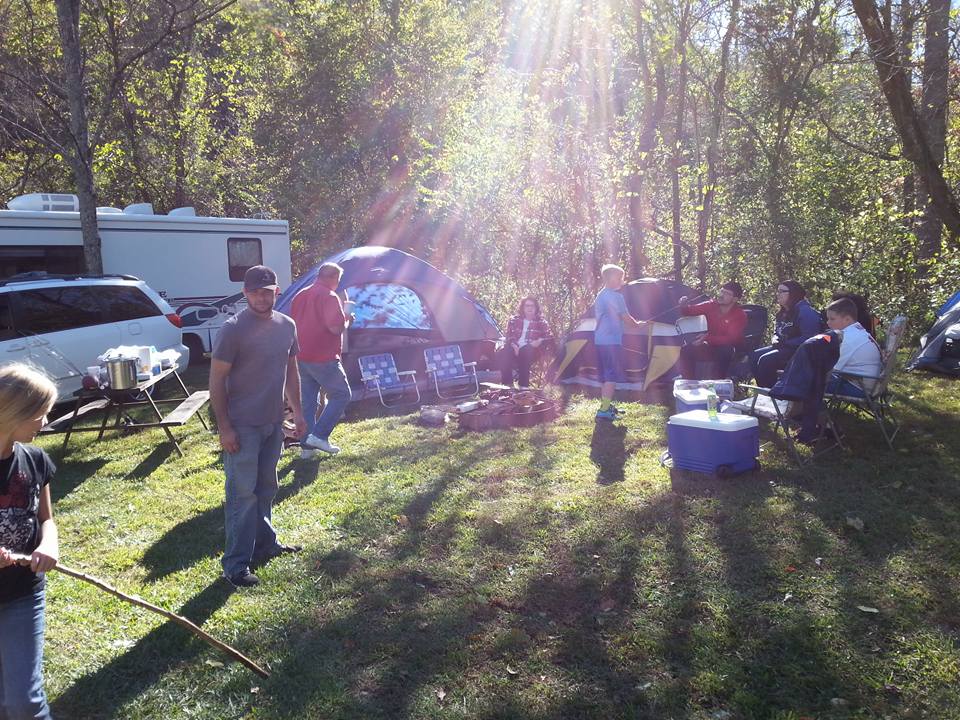 TENT CAMPING Hitching Post Campground Lake Lure, North Carolina