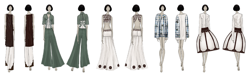 Diseños de colección ciudad de ninfas