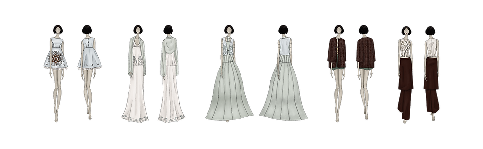 Diseños de colección ciudad de ninfas
