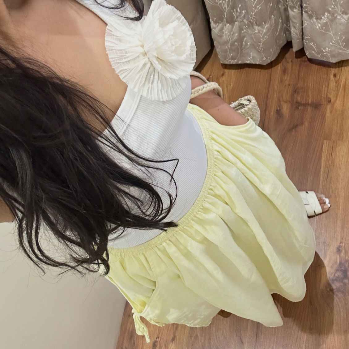 Butter yellow skirt