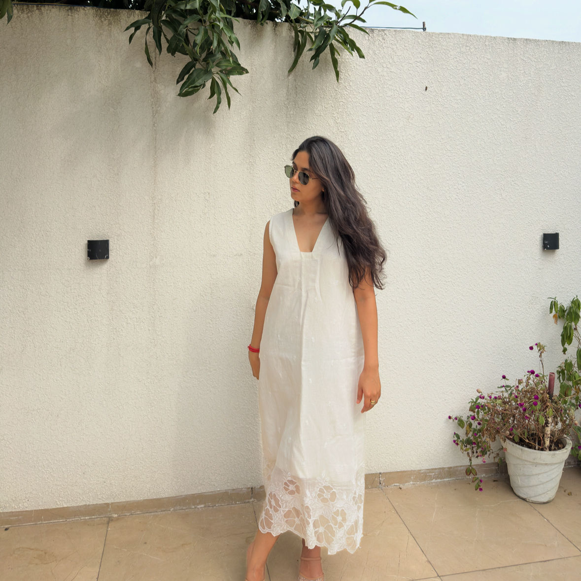 Mul Chanderi Dress