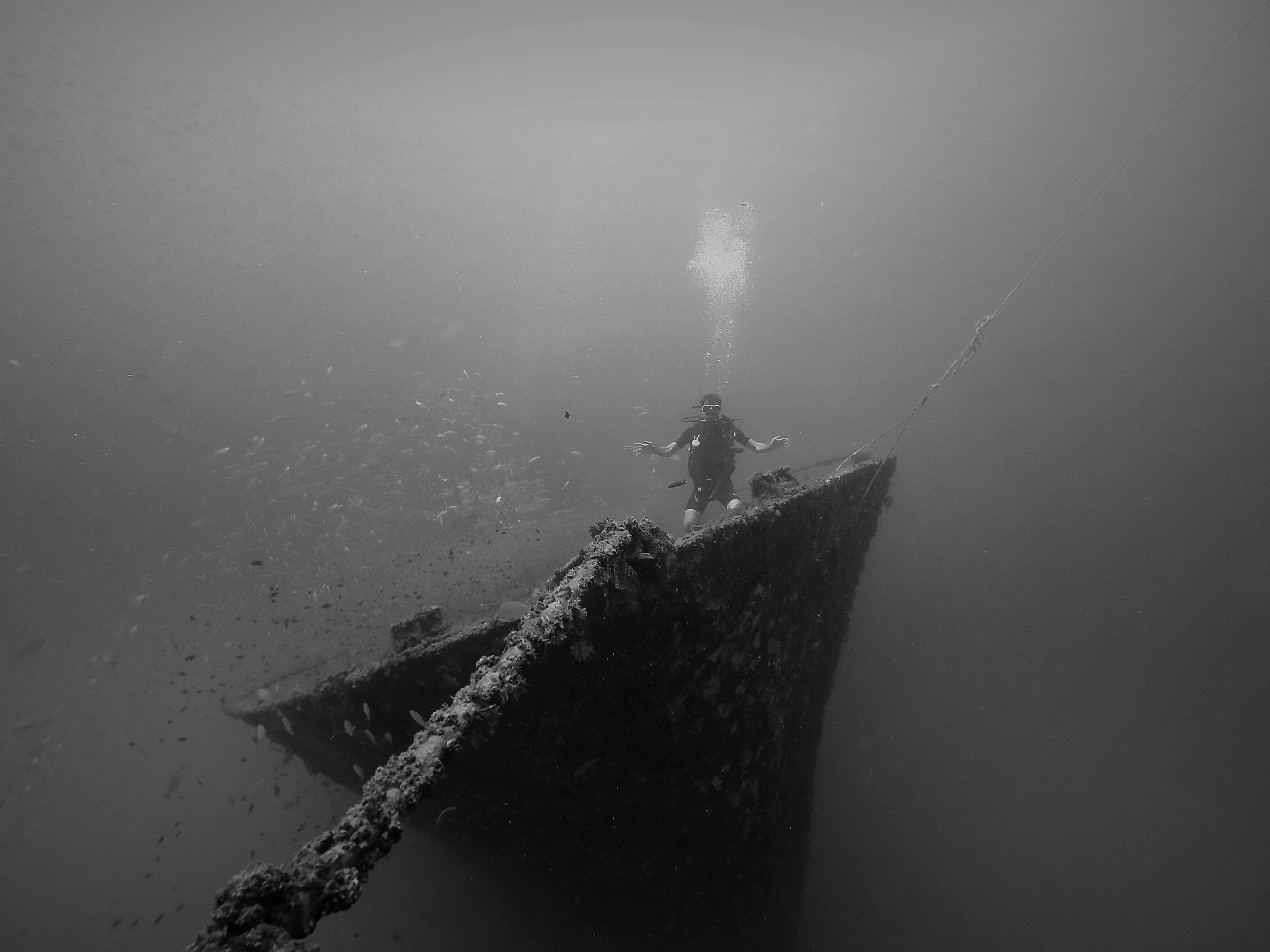 plongée à la découverte de l'épave du kled gaeow (instructeur francophone)