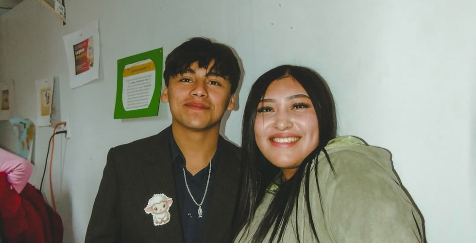 Maximo and friend at the church's Ministry Fair, 2025