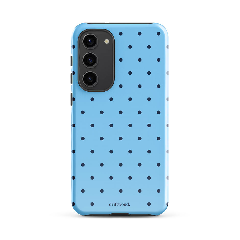 Thumbnail: Blue and Navy Polka Dots