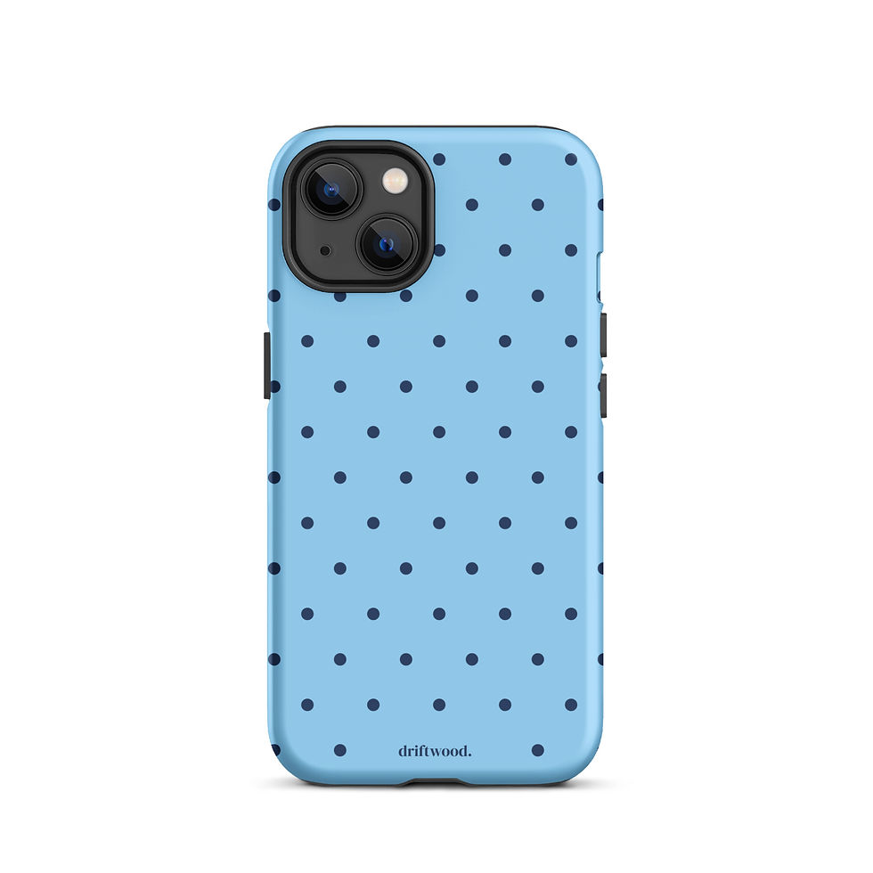 Thumbnail: Blue and Navy Polka Dots