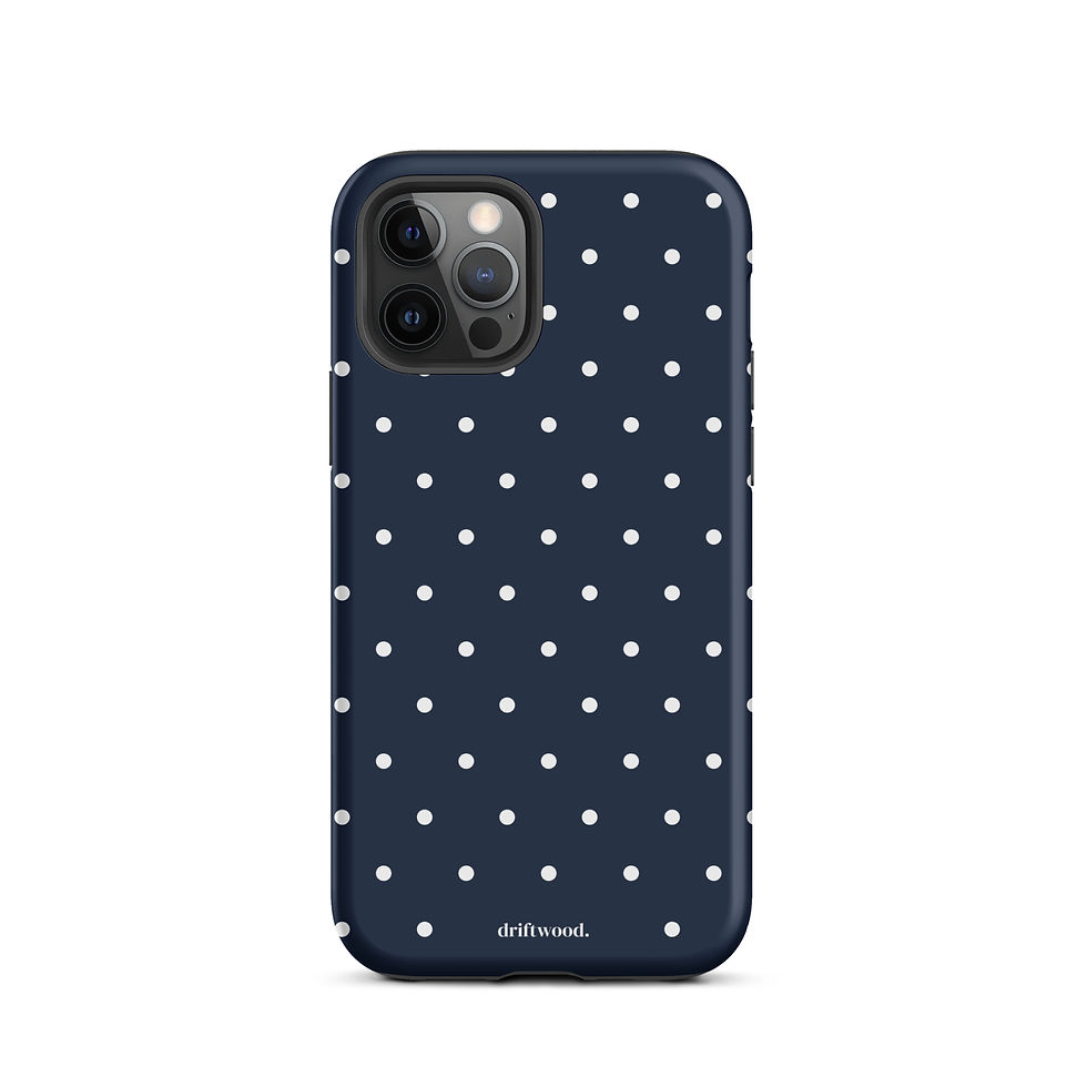 Thumbnail: Navy and White Polka Dots