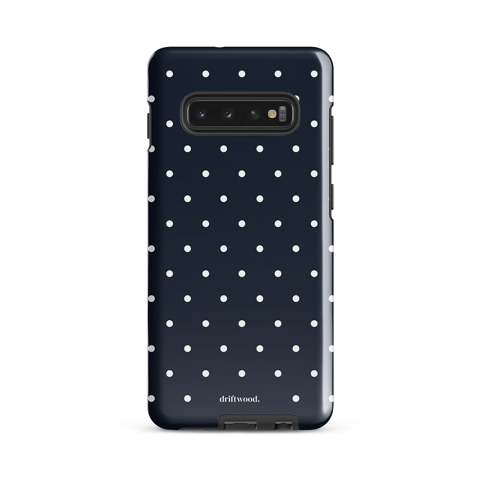 Thumbnail: Navy and White Polka Dots