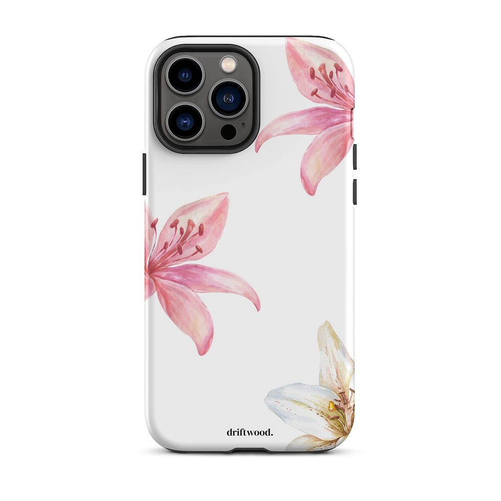 Thumbnail: Pink + White Lily in White