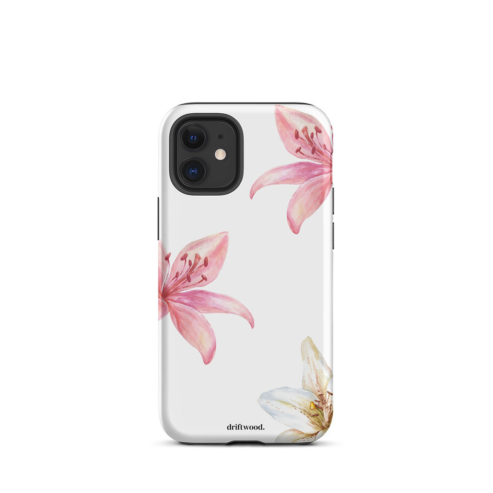 Thumbnail: Pink + White Lily in White