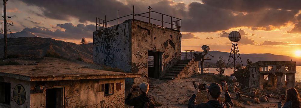 Desert Center Salton Sea Tour: South Experience Aliens Nuclear Test Naval Base Immersive Experience VORTEX 29  Paranormal Investigation and Ghost Hunt California Palm Springs Desert Haunted Tour DEAD AIR: Energies Documentary Series Weird Desert